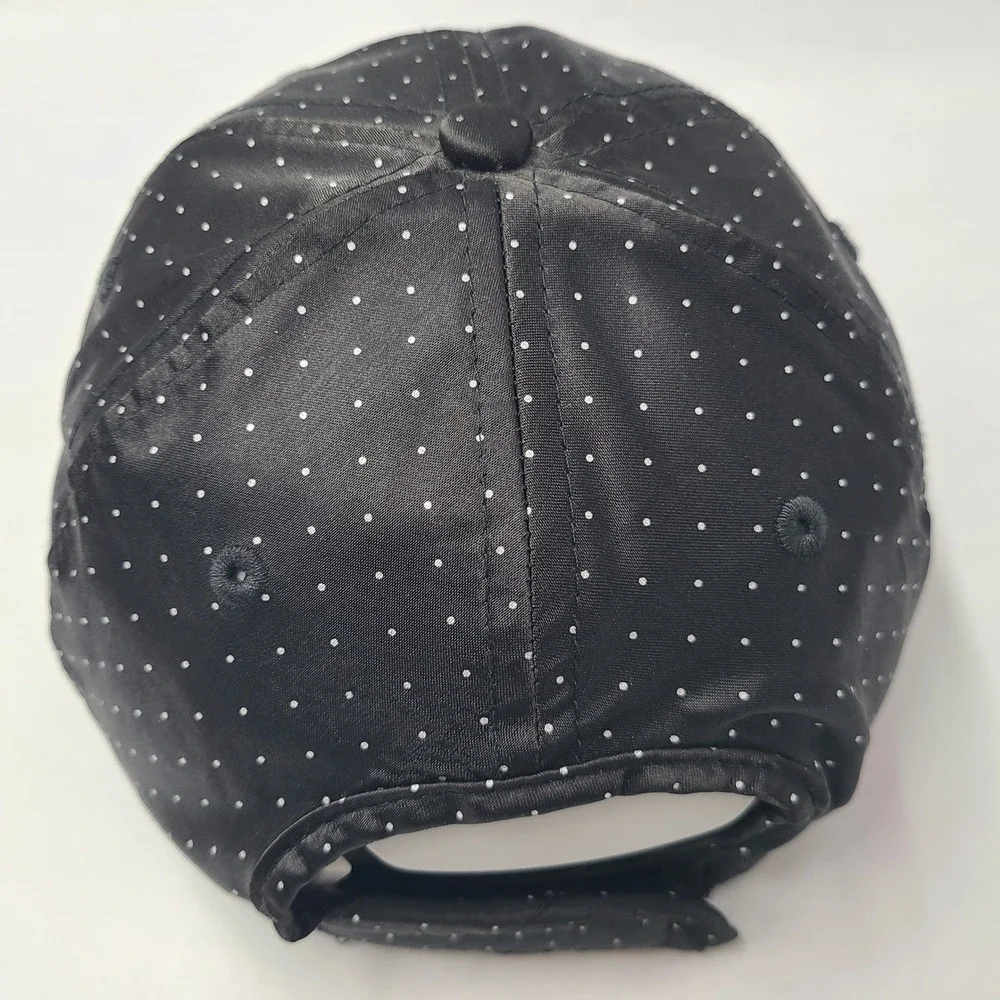 Women Iberostar Golf Club Hat Adjustable Black‎ White Polka Dot Cancun Course MX
